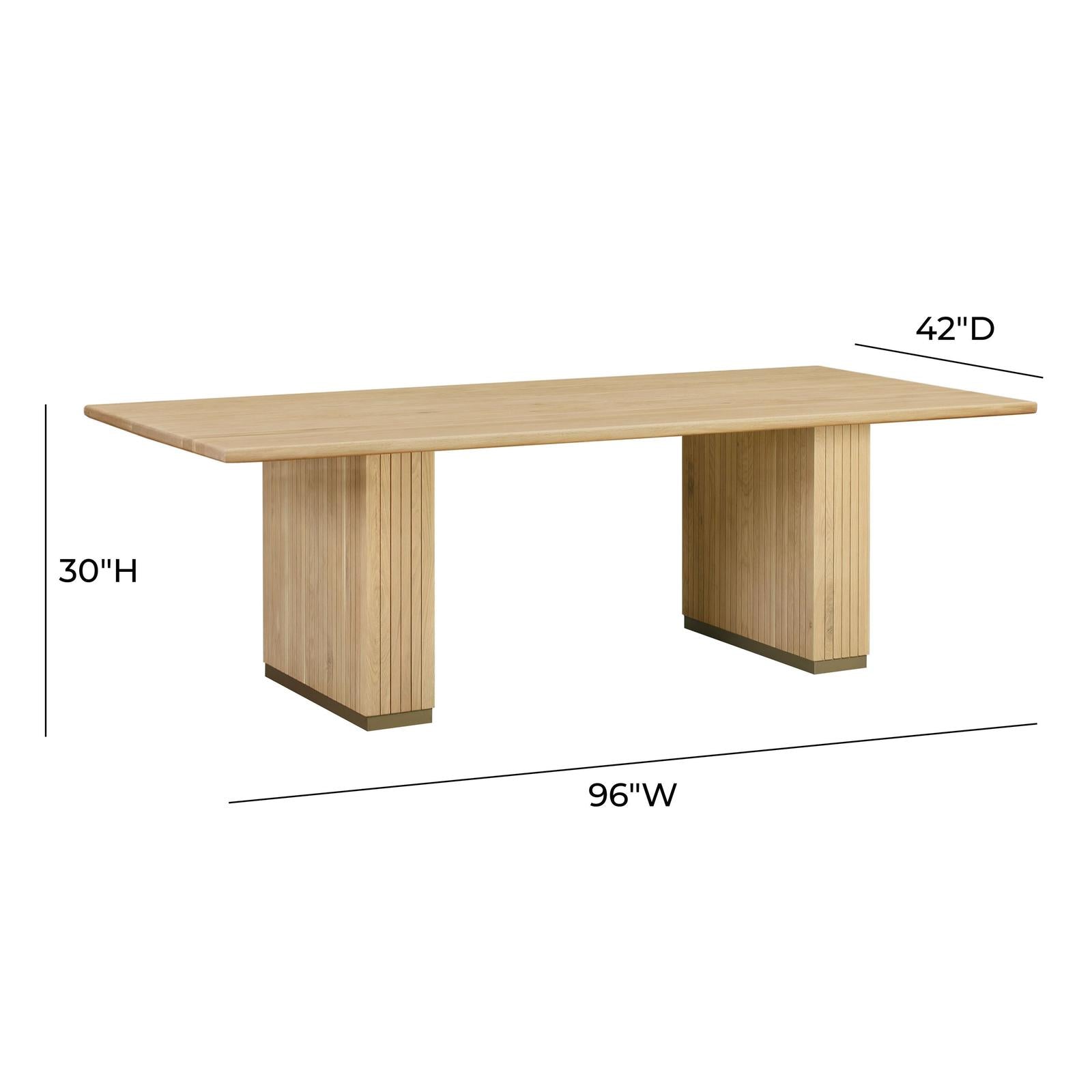 TOV Furniture Chelsea Oak Dining Table