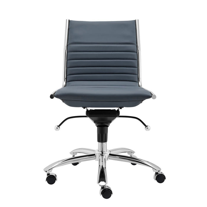 Euro Style Dirk Armless Low Back Office Chair