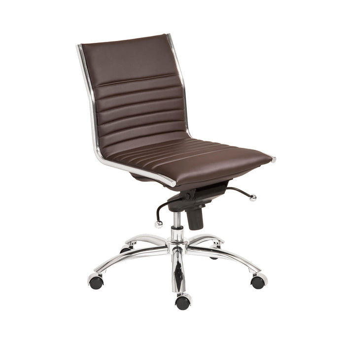 Euro Style Dirk Armless Low Back Office Chair