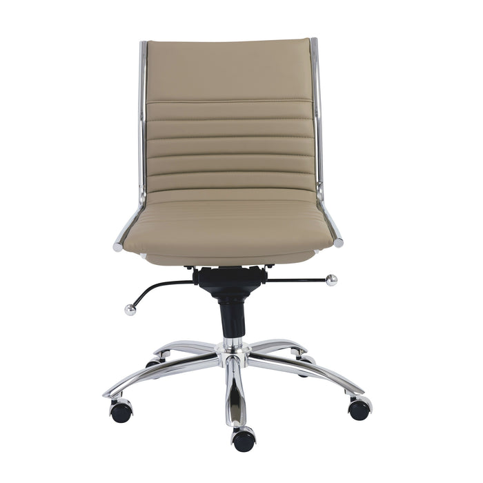 Euro Style Dirk Armless Low Back Office Chair