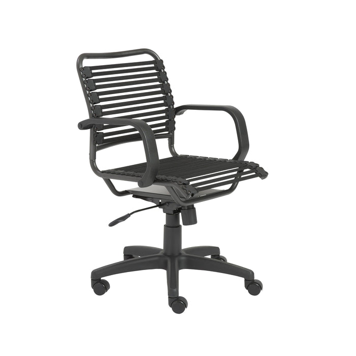 Euro Style Bungie Flat Mid Back Office Chair