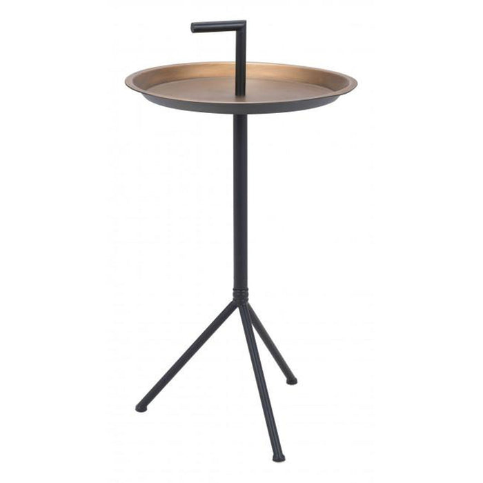Zuo Mercy Accent Table Gold & Black