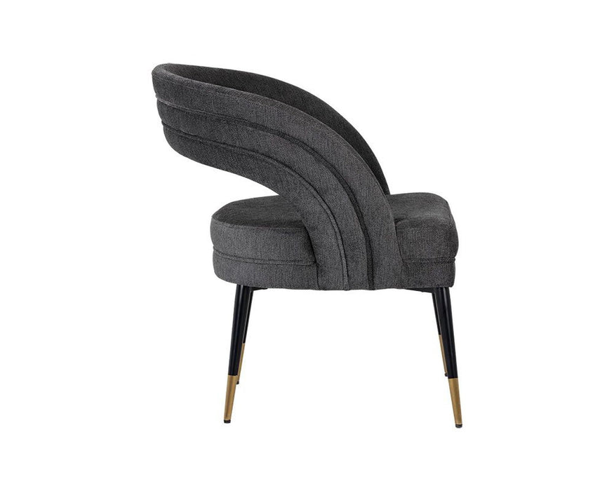 Sunpan Cassidy Dining Chair - Polo Club Kohl Grey