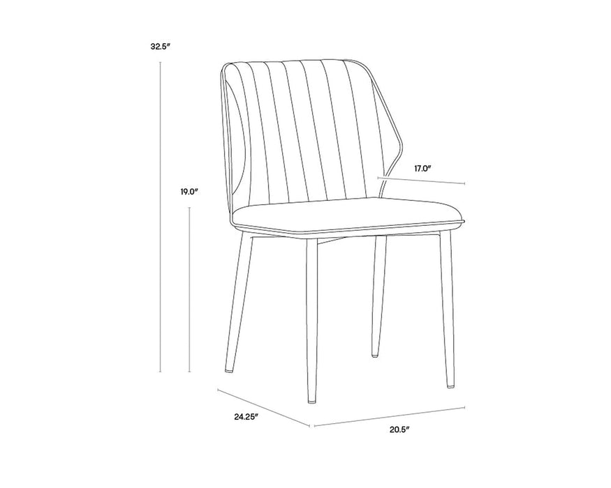 Sunpan Clinton Dining Chair - Set of 2