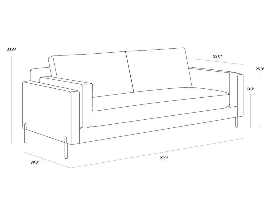 Sunpan Lonsdale Sofa