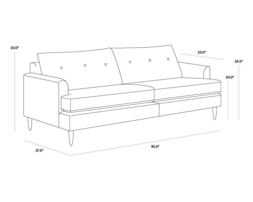 Sunpan Laurel Sofa