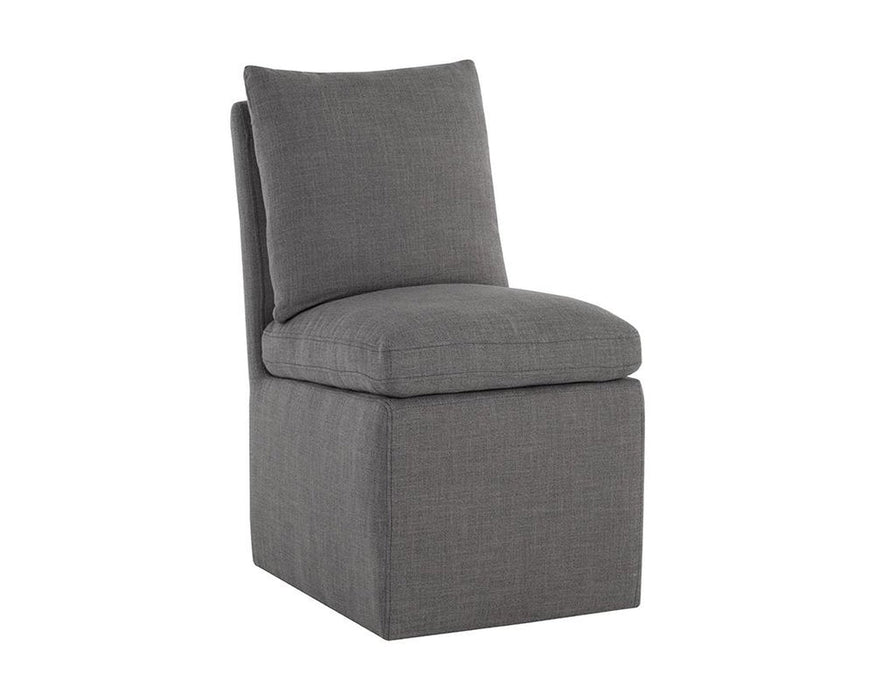 Sunpan Glenrose Wheeled Dining Chair