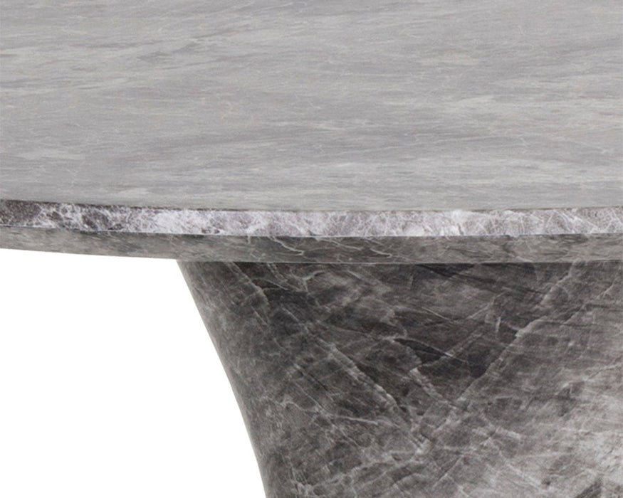 Sunpan Shelburne Counter Table - Marble Look/Grey