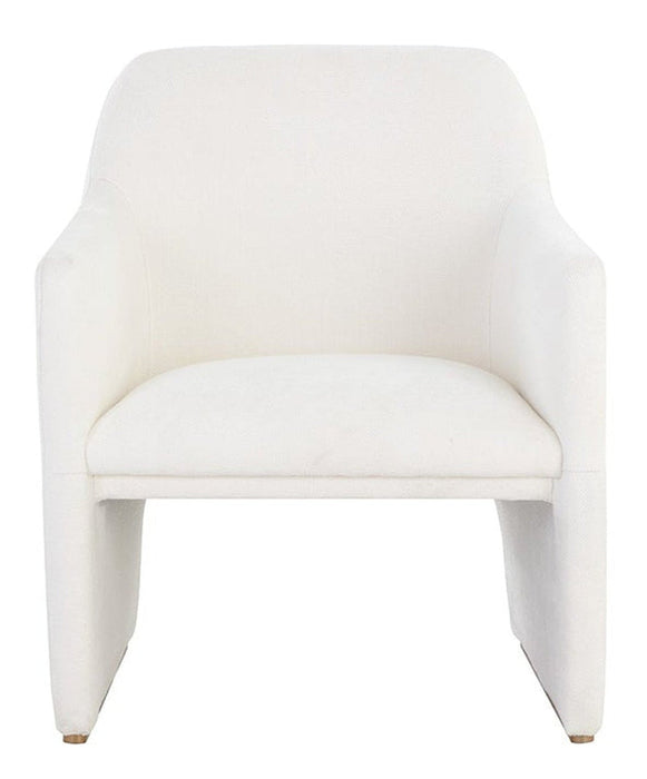 Sunpan Doreen Lounge Chair - Lux Brass