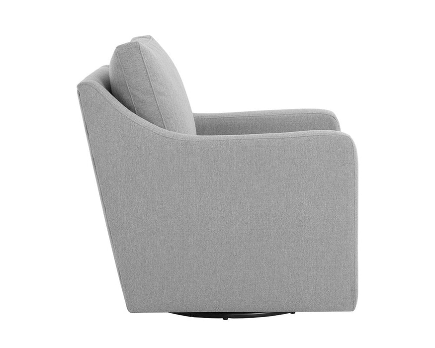 Sunpan Brianna Swivel Lounge Chair - Liv Dove