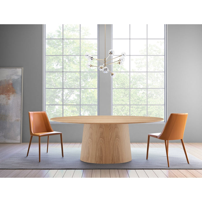 Euro Style Deodat 79-inch Oval Dining Table