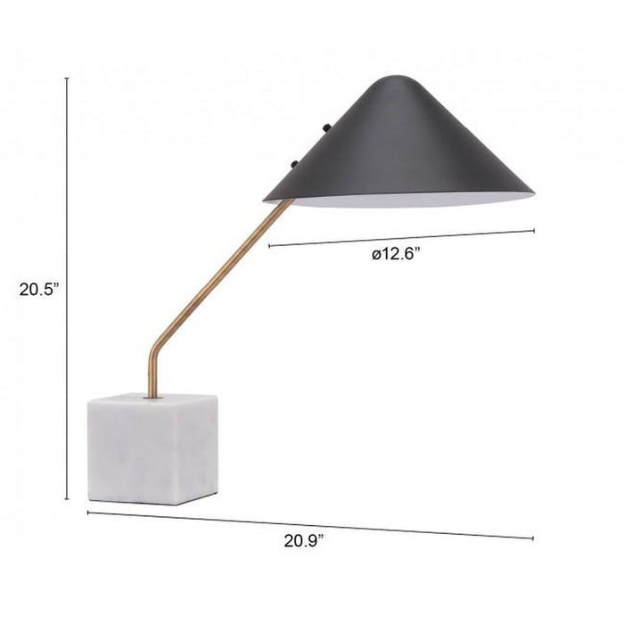 Zuo Pike Table Lamp Black