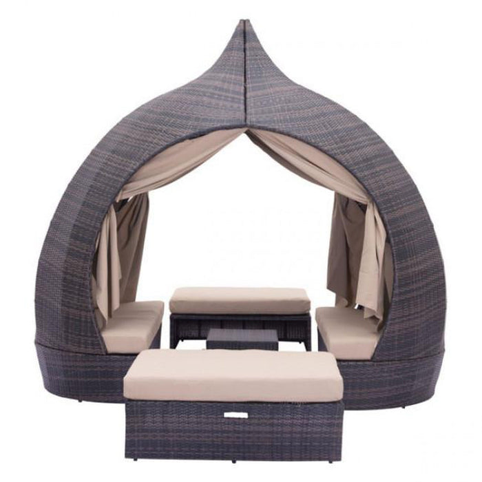 Zuo Majorca Daybed Brown & Beige