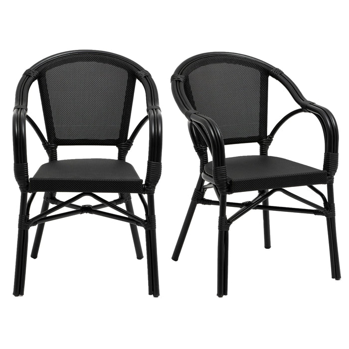 Euro Style Ivan Stacking Armchair - Set of 2