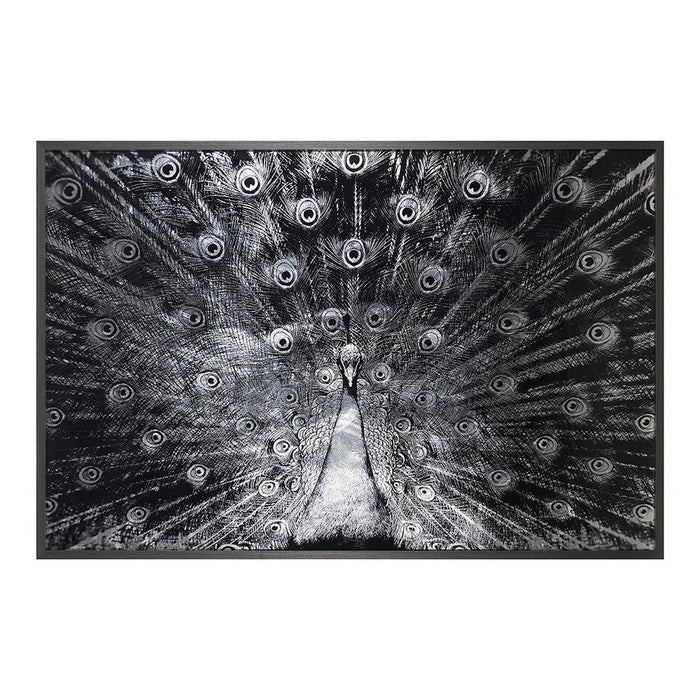 Sunpan Silver Plumage 72" x 48" - Charcoal Frame