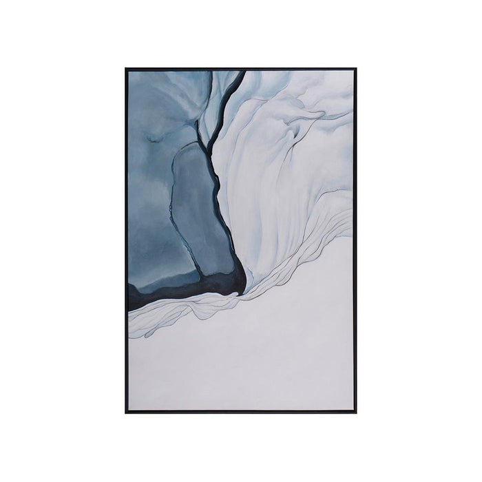 Sunpan Glacial Rock - 48" x 72" - Black Floater Frame