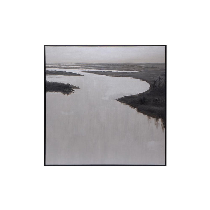Sunpan Lonesome Wetlands - 60" x 60" - Black Floater Frame