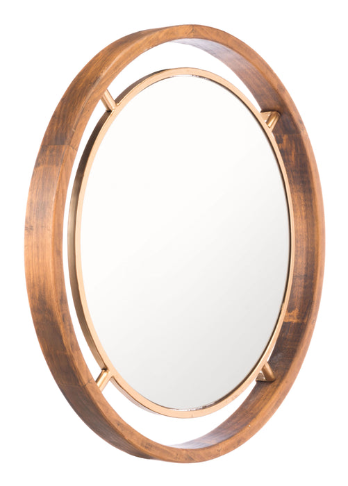 Zuo Round Mirror Gold