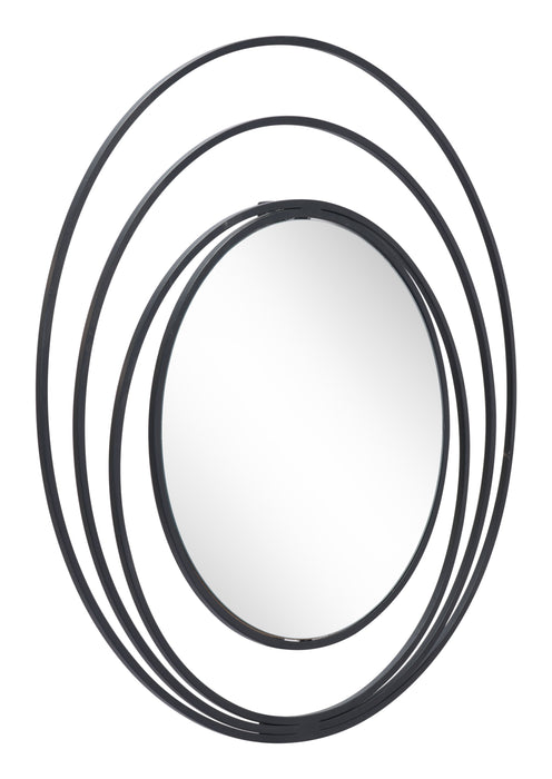 Zuo Luna Round Mirror Black