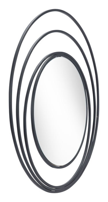 Zuo Luna Round Mirror Black
