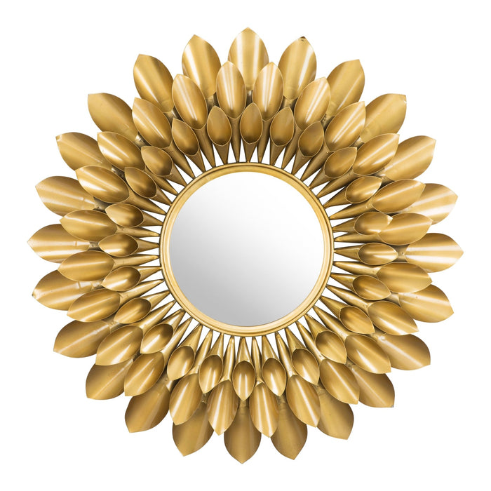 Zuo Sunflower Round Mirror Gold