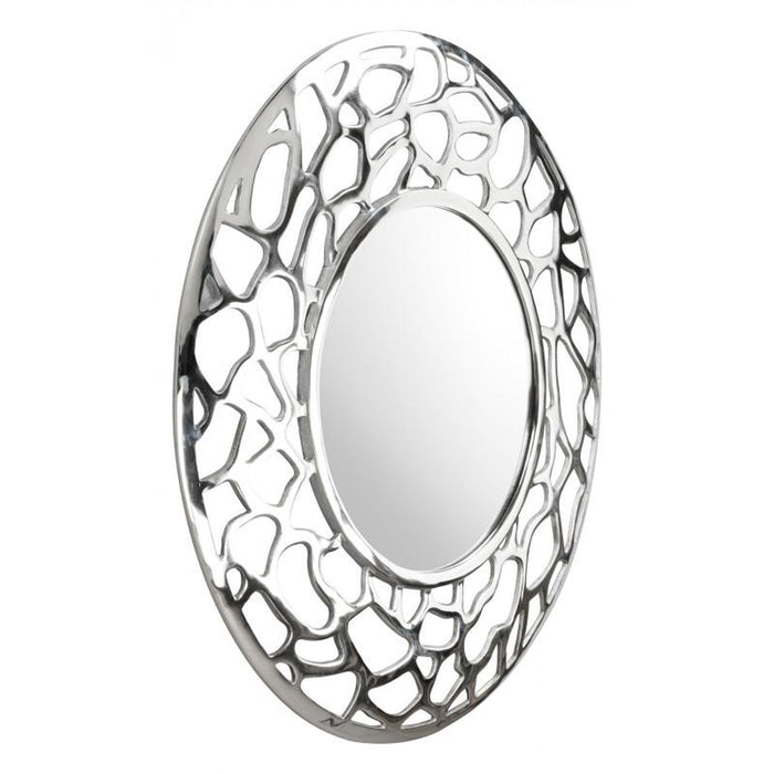 Zuo Reef Round Mirror Aluminium