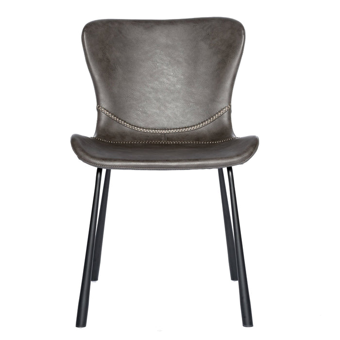 Euro Style Melody Side Chair Dark Gray - Set of 2