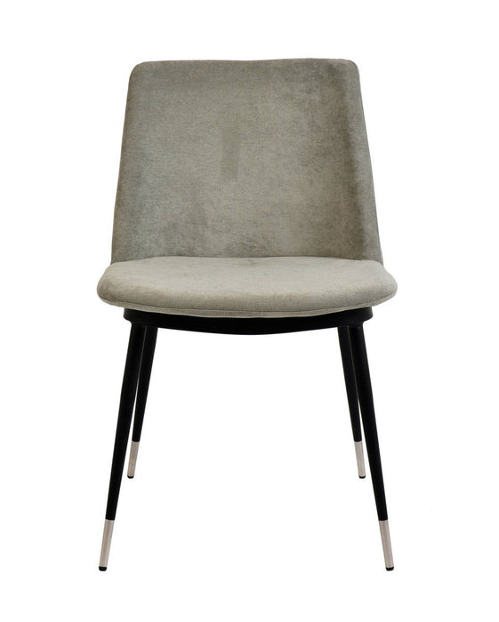 TOV Furniture Evora Velvet Chair - Silver Legs (Set of 2)