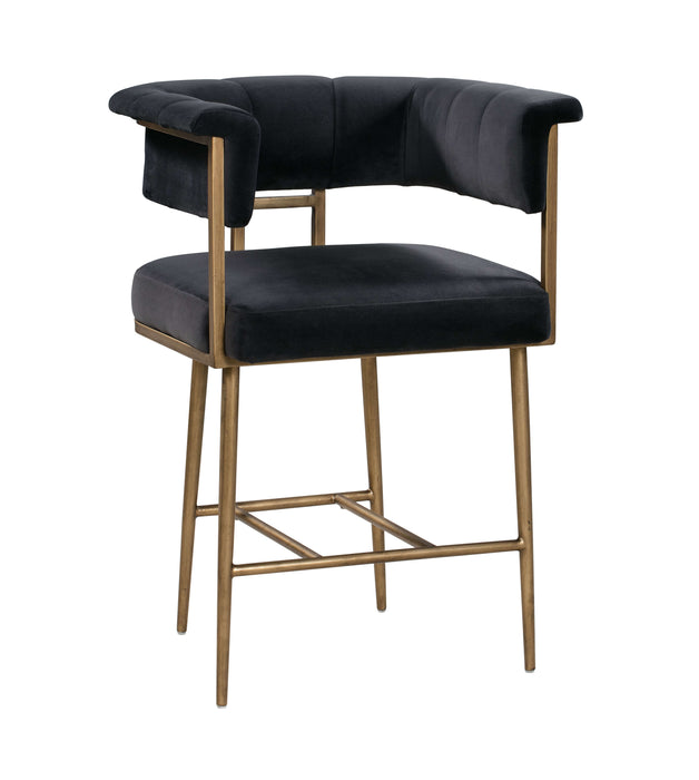 TOV Astrid Velvet Counter Stool