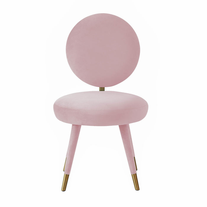 TOV Kylie Bubblegum Velvet Dining Chair