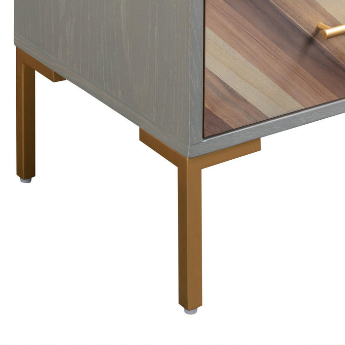 TOV Furniture Quinn Grey Side Table