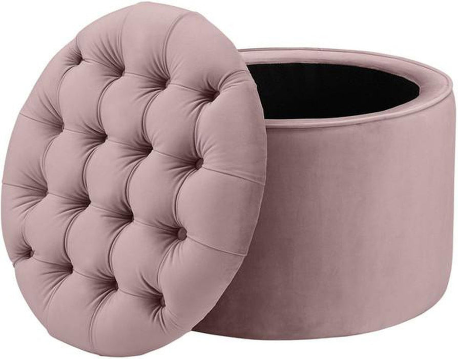 TOV Queen Velvet Storage Ottoman