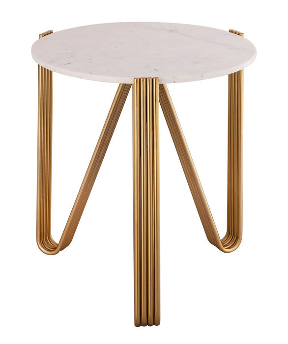 TOV Furniture Aya Marble Side Table by Inspire Me! Home Decor