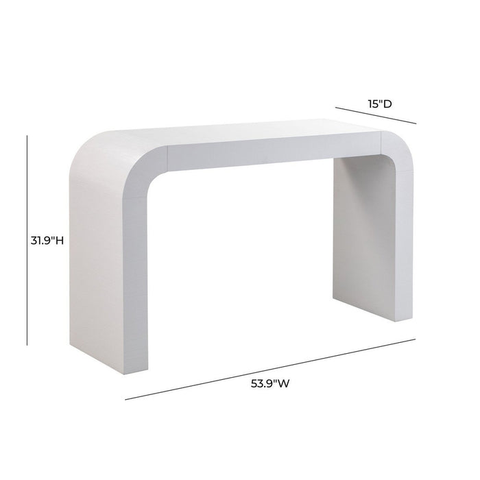 TOV Furniture Hump White Console Table