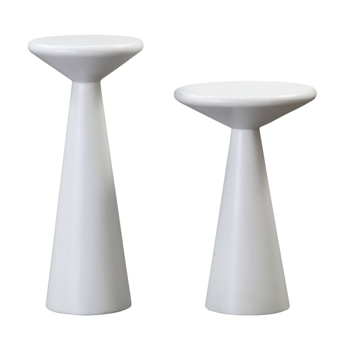 TOV Gianna Concrete Accent Tables - Set of 2