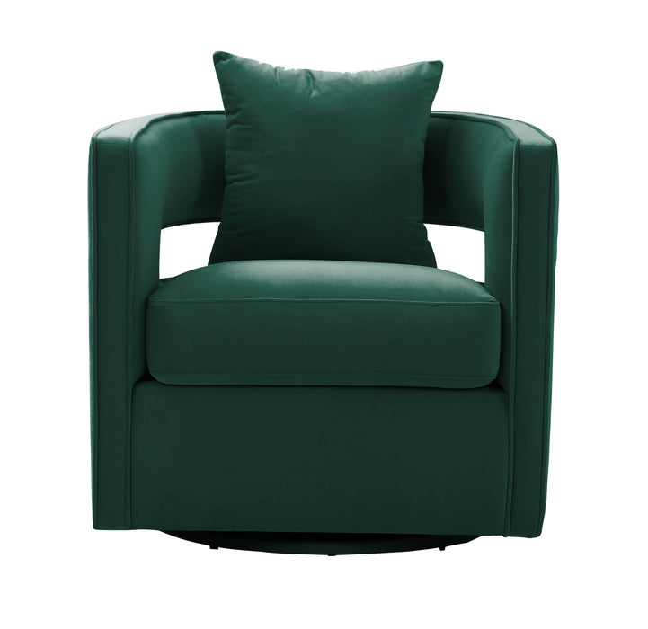 TOV Kennedy Forest Green Swivel Chair