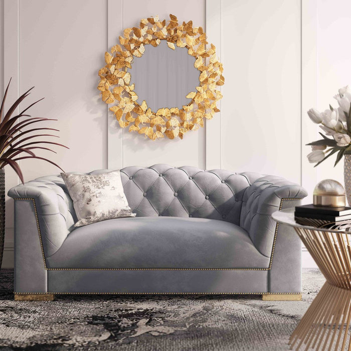 TOV Furniture Farah Velvet Loveseat by Inspire Me! Home Decor