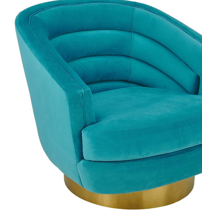 TOV Canyon Velvet Swivel Chair