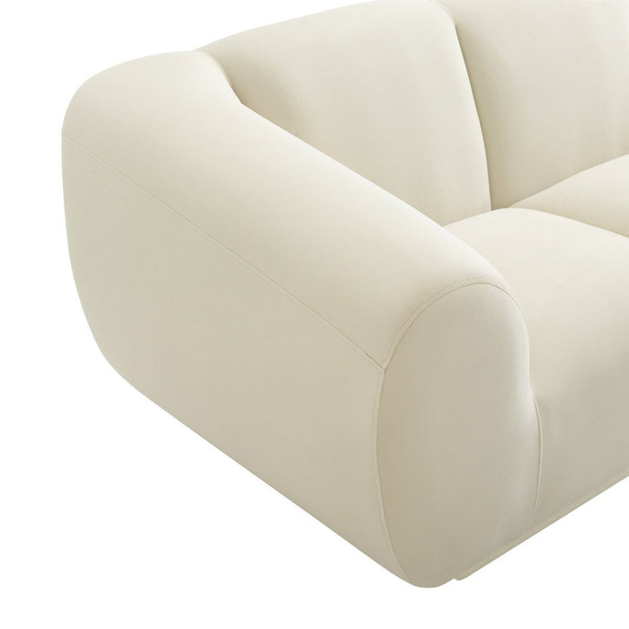 TOV Furniture Emmet Cream Velvet Sofa