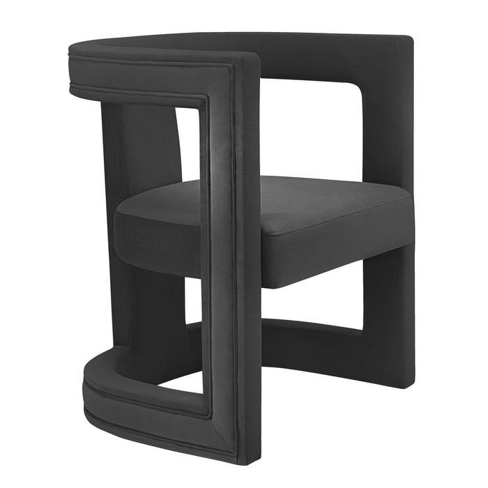 TOV Ada Black Velvet Chair