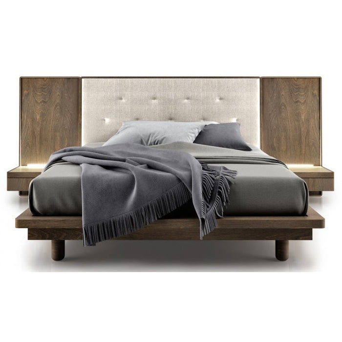 Huppe Surface Bed with Long Upholstered Heardboard ‐ Drawers