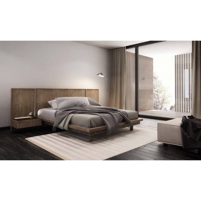 Huppe Surface Bed with Long Headboard ‐ Shelves